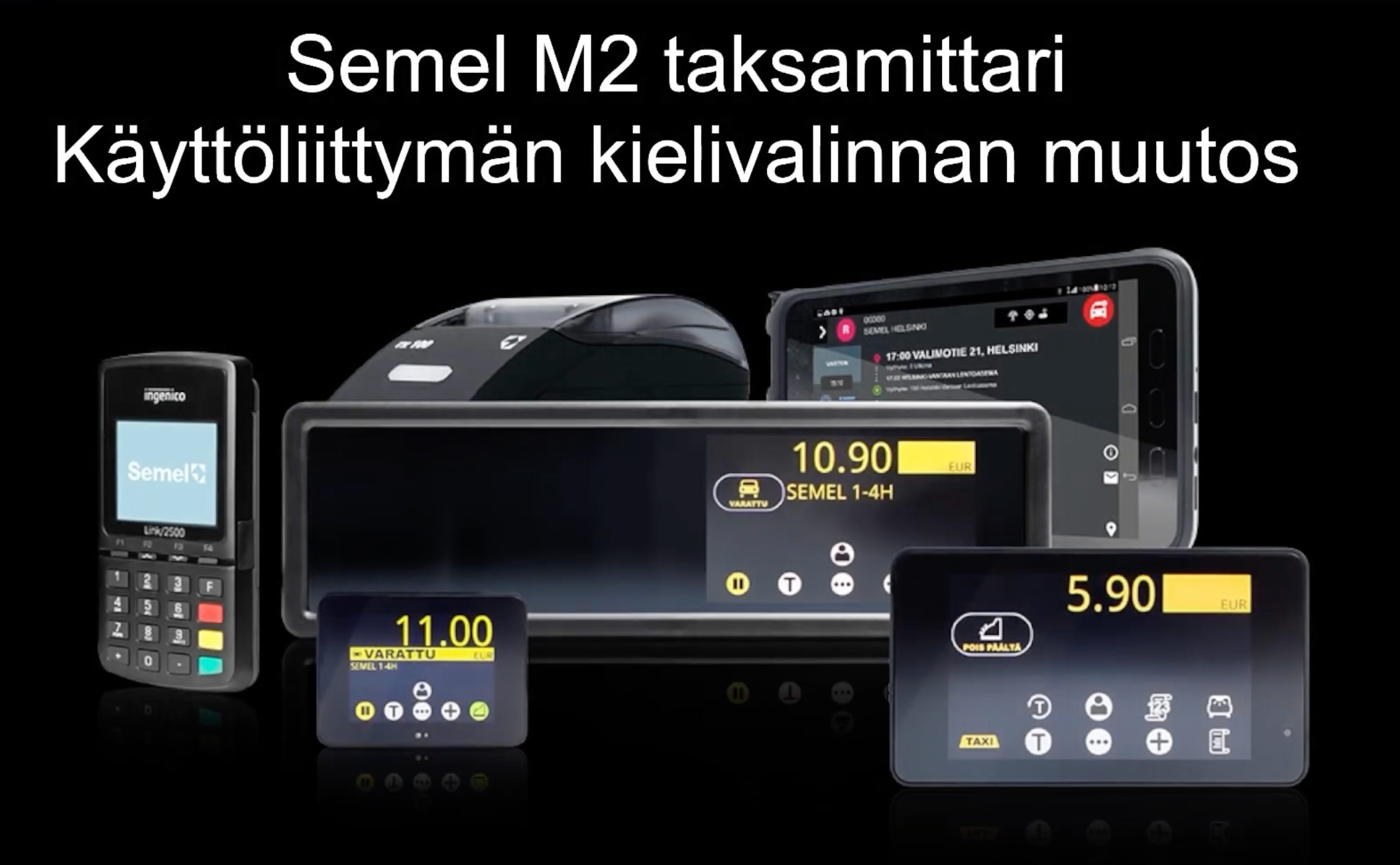 Käyttöliittymän kielivalinnan muutos - Semel M2
